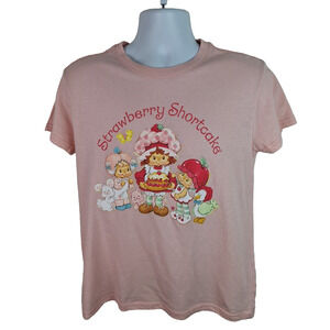 Strawberry Shortcake 1980s Toy Women's Pink Tshirt size Medium